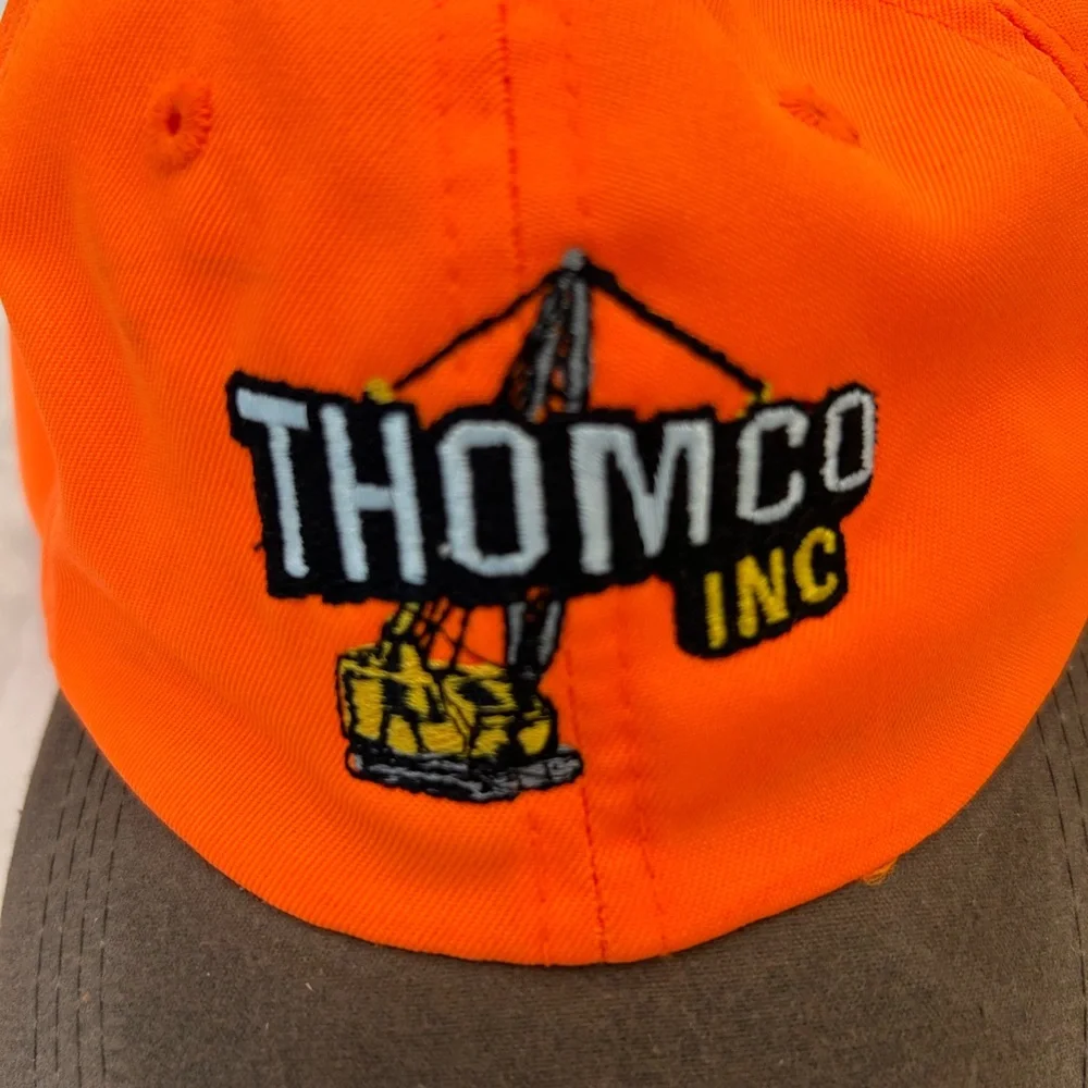 Thomco Inc Orange and Brown Cap, Hunter Orange, Adjustable Size